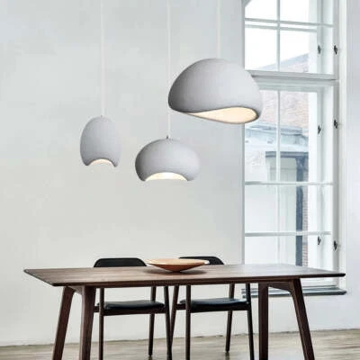 1xLustre oval de resina nórdica luminária de abajur para sala de jantar EUA - Imagem 1 de 4