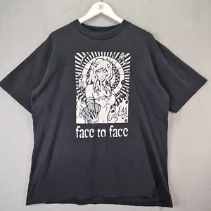 Vintage 1995 Face To Face Big Choice Tour T-Shirt XL Black All Sport - Picture 1 of 10