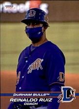 2021 Durham Bulls Choice #32 Reinaldo Ruiz Coach Venezuela VZ - NM Baseball Card