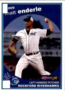 2009 Rockford RiverHawks Grandstand 7 Matt Enderle South Beloit Illinois IL Card