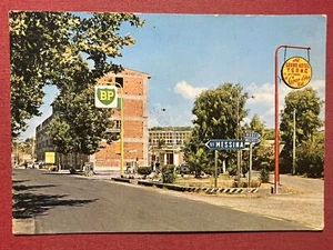 Cartolina - Terme Vigliatore ( Messina ) - Via Nazionale e Albergo La Giara 1978 - Foto 1 di 2