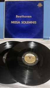 Beethoven Missa Solemnis In D major Op 123 Blue Velvet Cover 2LPs Urania Germany - Picture 1 of 2