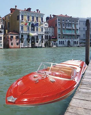 RC Boot VENEZIA Länge 45cm WUNDERSCHÖN mit HOLZ-OPTIK Ferngesteuert 40MHz 040390 - Bild 1 von 4