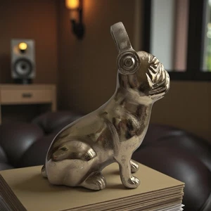 Pop Art Metal Bulldog (11-1/2”h) - Picture 1 of 7