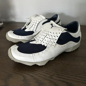 Puma Spikeless Golf Shoes Featured In 2006 ‘The Office’ Ad Navy White Size 9 - Picture 1 of 16