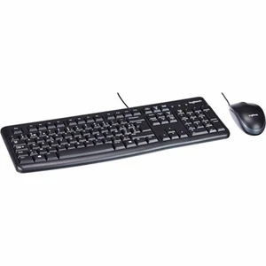 Logitech MK120 Kit Mouse And Keyboard USB Wired Layout French Azerty PC - Picture 1 of 5