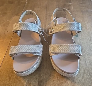 Women's Tanner Platform Double Band Sandals - A New Day 411 - Picture 1 of 3