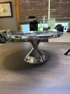Vintage 12,5" Durchmesser Aluminium Standfuß Kuchen Display Ständer Fuß 7" hoch - Bild 1 von 15