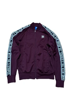 Adidas Pullover Erwachsene Medium schwarz gestreift Trainingsjacke durchgehender Reißverschluss Herren - Bild 1 von 5
