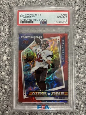 2021 Rookies & Stars Airborne Insert Tom Brady Low Pop PSA 10🔥FAST SECURE SHIP - Изображение 1 из 2