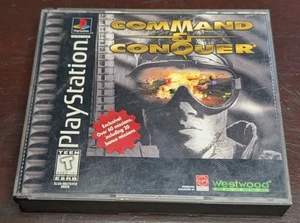 1995 PS1 Command & Conquer Sony PlayStation 1 Black Label, *NO MANUAL*  - Picture 1 of 7
