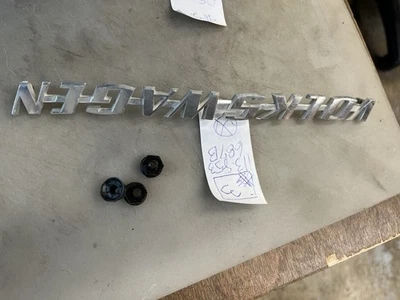 Placa de identificación con placa de identificación para VW Volkswagen Beetle Bug 113853687B OEM 3 Foto 1 de 3