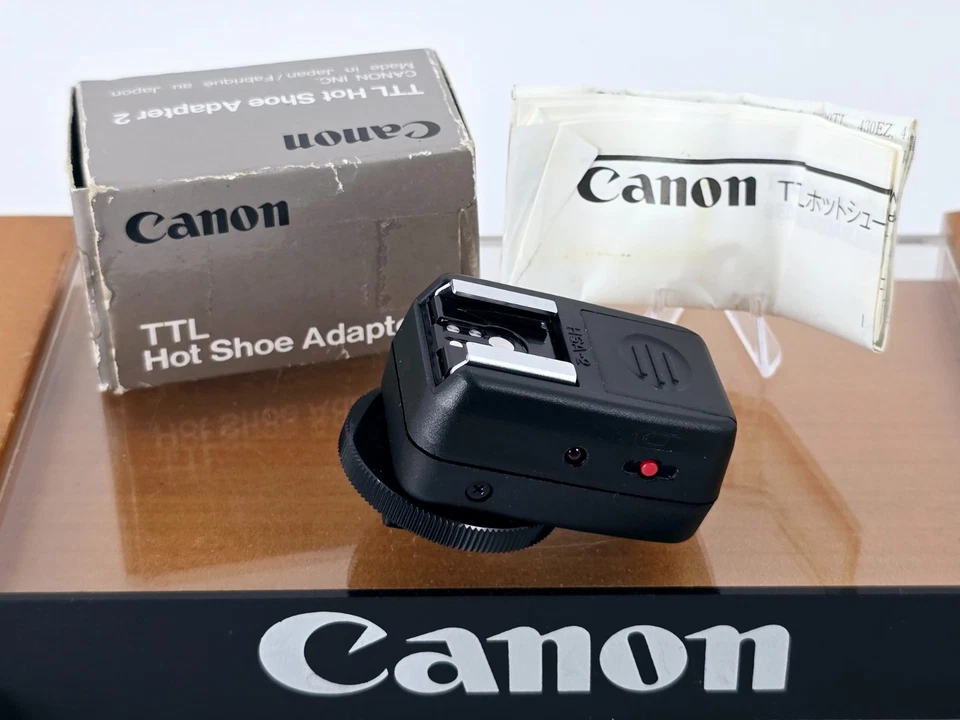 🌸 [Sin usar] Adaptador de zapata caliente Canon TTL 2 para cámaras SLR de película EOS de Japón Foto 1 de 4