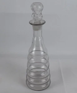 ALTE ABSINTH TOPETTE ANNELEE 6 DOSEN AUS MUNDGEBLASENEM GLAS 1900 - Bild 1 von 3