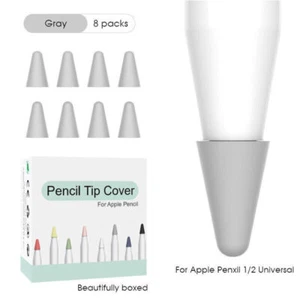 Housse à Ressort Stylo Tactile en Silicone de Haute Qualité pour Apple Pencil 1/2ème Génération - Photo 1/21