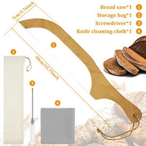Bread Bow Cutter Stainless Steel Sourdough Bread Slicer with Screwdriver⊇ - Picture 1 of 10