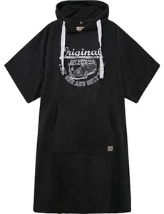 Poncho Strandponcho Bademantel VW Bulli T1 Edition »ORIGINAL RIDE« Grau Weiß - Picture 1 of 2