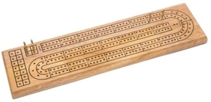 Double Track0Wood Cribbage with Markers - Picture 1 of 1