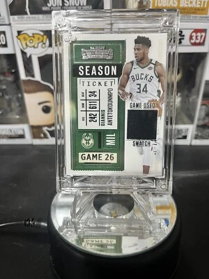 giannis antetokounmpo Jersery Fusion Game Worn Swatch - Image 1 of 4