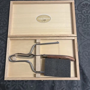 Coffret Lyre et Couteau a Foie Gras Laguiole De Chez Claude Dozorme neuf - Imagen 1 de 7