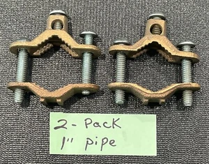(#2), Klemme Rohr Wasser oder 5/8 Zoll geschliffen Bronze 5/8 Zoll - 1 Zoll, #2 angeboten. - Bild 1 von 1