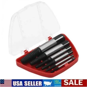 Easy Out Screw Extractor Damaged Screw Broken Bolt Water Pipe Remover Tool Kit - Picture 1 of 26