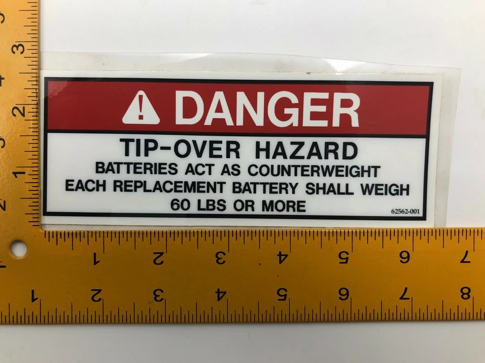 062562-001 Etiqueta de snorkel (peligro), 062562001 SK-29170911A Foto 1 de 1