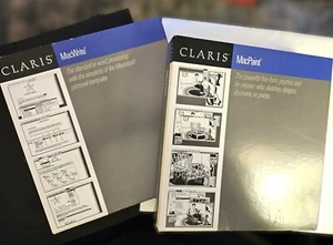 VTG 1987 Claris MacPaint (84900) & MacWrite (85850) 2.0 Apple Software (A5) - Afbeelding 1 van 20