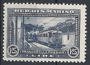 1932 SAN MARINO EISENBAHN 1,25 LIRE POSTFRISCH ** - RR10511 - Bild 1 von 1