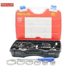Mikalor ASFA-S Schneckenantrieb Schlauchschelle Sortimentskasten | AISI 430 W2 | 73-tlg. - Bild 1 von 4