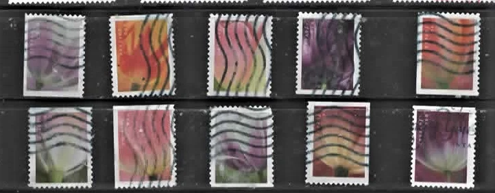 USA  Stamp Used Set of 2023 Set of Tulip Blossoms Forever Fine - Image 1 of 1