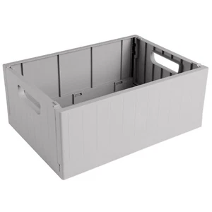 5 Pack - Sunware Sigma Home Folding Box 13 Litre, 35 x 25 x 14.5cm - Grey - Picture 1 of 4