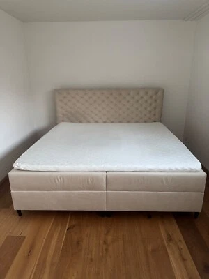 boxspringbett 200x200 mit bettkasten - Bild 1 von 2