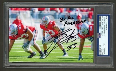 James Laurinaitis Signed Photo (PSA) All American Inscription Ohio State Auto - Image 1 of 2