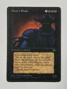 MTG Homelands Ihsan's Shade Blue Ink Misprint Error Heavy Play - Picture 1 of 6
