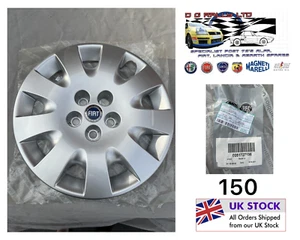 New Genuine OEM Fiat Croma Steel Wheel Trim Centre Hub Cap 16" Inch 51727196 - Picture 1 of 1