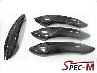 Carbon Fiber Door Handle Cover For BMW 2010+ BMW F01 F02 740i 750i 760LI - Image 1 of 3