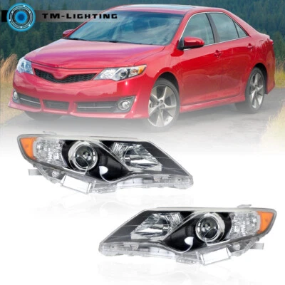 Faróis Hesdlamps para 2012 2013 2014 Toyota Camry halogênio lado direito e esquerdo - Imagem 1 de 4