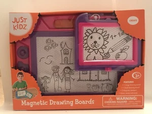 Just Kidz Magnetic Drawing Boards Pink & Purple  - Picture 1 of 3
