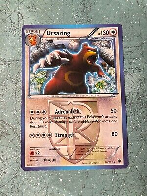 Pokémon TCG Ursaring Plasma Blast 76 Regular Uncommon 76/101