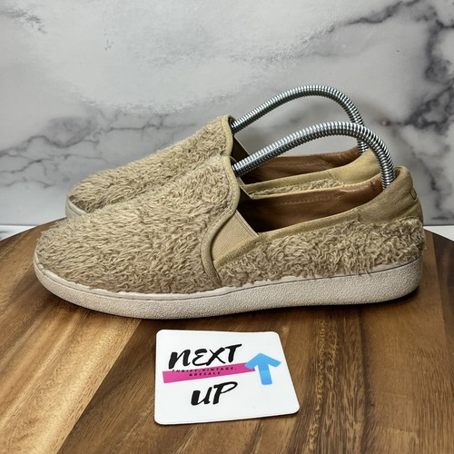 Mocassini Ugg donna Ricci peluche fuzzy slip on taglia 8 5 ecopelliccia beige sneakers