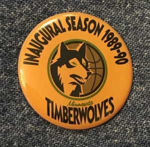 Pin Minnesota Timberwolves ~ Redondo ~ Temporada inaugural 1989-90 ~ NBA ~ Baloncesto - Imagen 1 de 2