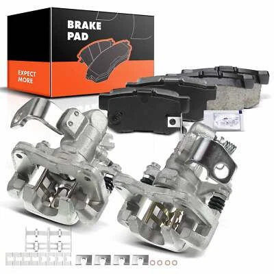 Rear Disc Brake Caliper & Ceramic Pads for Acura EL RSX 02-06 Honda Civic 03-05 - Image 1 of 4