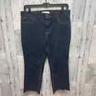 Est 1946 Womens Size 16 Hi-Rise Rough Hem Stretch Cotton Denim Blue Jeans