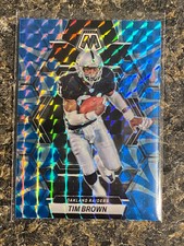 2023 Mosaic Tim Brown Blue Reactive Prizm Holo Card Raiders