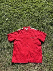 Avirex Sport Shirt JAPAN Vintage Embroidered Chainstitch Rayon Mens Large - Picture 1 of 10