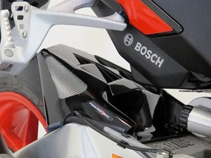 Abrazador trasero brillante malla plateada negra Aprilia RSV4 fábrica 09-14 - Powerbronze - Imagen 1 de 3
