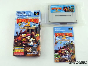 Completo Super Donkey Kong 2 Super Famicom Japonés País Importación Vendedor de EE. UU. C - Imagen 1 de 7