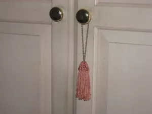 Vintage 1980's Furniture Tassel Dark Pink Highly Decorative Awesome Rare - Picture 1 of 1