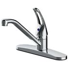 Seasons Anchor Point Single Handle Chrome Kitchen Faucet With Deckplate, 1.8gpm